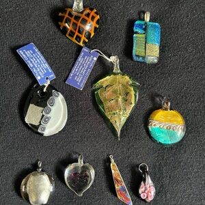 Glass Pendant Lot